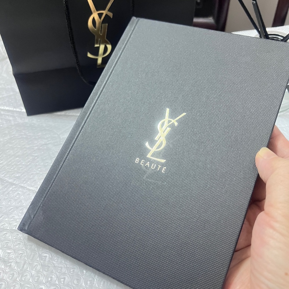 New!YSL Beaute Black and Gold Notebook